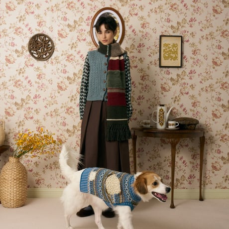 505 Fair Isle pet knitwear with Crochet patchwork