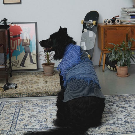 301 Washed Pet Sweater Patchwork
