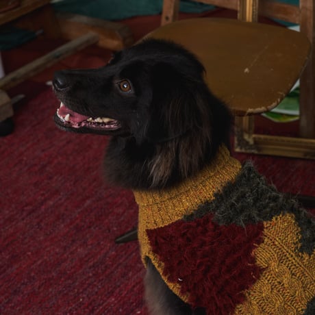 407 Fluffy cable knit made in RWS wool and alpaca