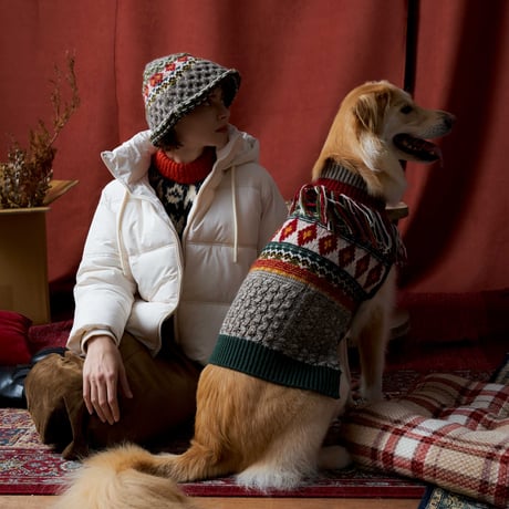 306 Vintage retro irish pet sweater