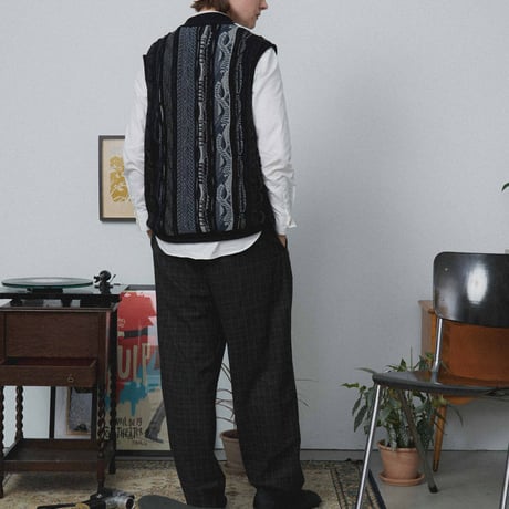 313 Vintage Multi-Weave Knit Cardigan Vest