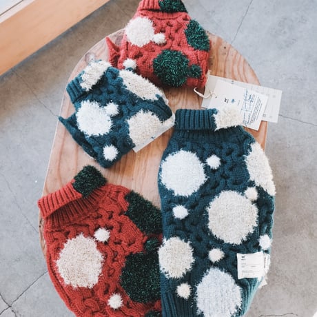504 X'mas Ver pet knitwear