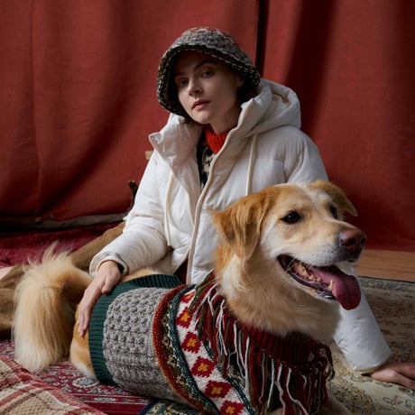 306 Vintage retro irish pet sweater