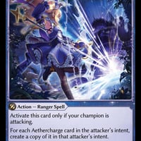 Meteoric Volley Sapphire Pack PR Foil