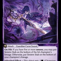 Sinistre Stab Sapphire Pack PR Foil