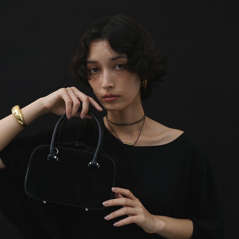 n*e様 ブラック スエード ボストンバッグ 楽天市場】【送料無料】2024 AW 新作 2type PU Leather スエード