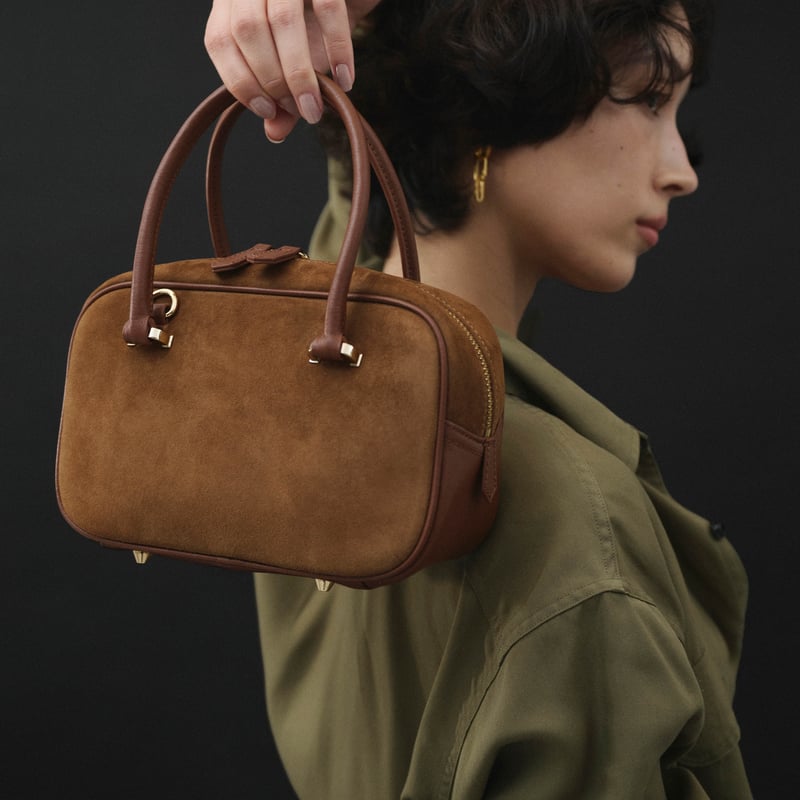 みかりん　MIスエードバッグ Suede City Boston【Camel】 | MI