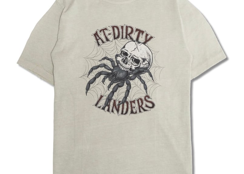 AT-DIRTY/アットダーティー】 SKULL SPIDER S/S TEE W.NATU