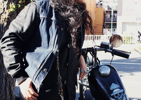 【ViSE　CLOTHING/バイスクロージング】　VM-43 MC Jacket　BLACK