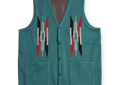 【WESTRIDE/ウエストライド】　26SS NGT NATIVE VEST　TURQUOISE