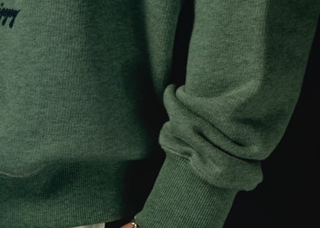 【DRESS HIPPY/ドレスヒッピー】　Mr. Smoke SWEAT　H.GREEN