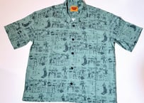 【MONSTOR TIMES/モンストアタイムズ】　MONSTOR INSTRUCTION Shirt SS　GREEN