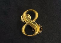 【PARASITE/パラサイト】　NUMBER 8 CHARM -HIGH PINS BRASS-