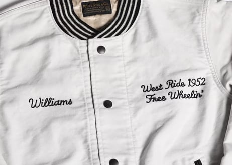 【WESTRIDE/ウエストライド】　FREE WHEELIN’ JACKET　IVORY