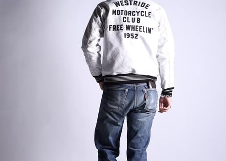 【WESTRIDE/ウエストライド】　FREE WHEELIN’ JACKET　IVORY