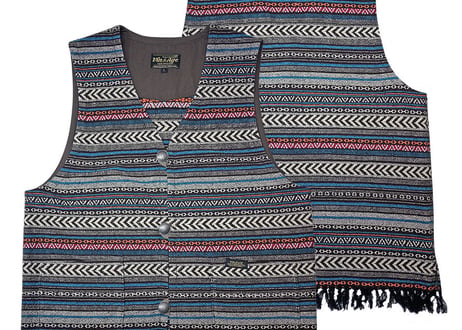 【Vin＆Age/ヴィンアンドエイジ】　TYPE VRV4 NATIVE FRINGE VEST　BROWN