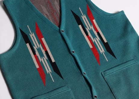 【WESTRIDE/ウエストライド】　26SS NGT NATIVE VEST　TURQUOISE