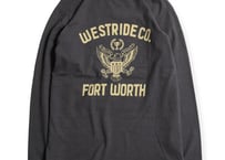 【WESTRIDE/ウエストライド】　25FW VINTAGE PRINT LONG TEE: 25-02　BLACK
