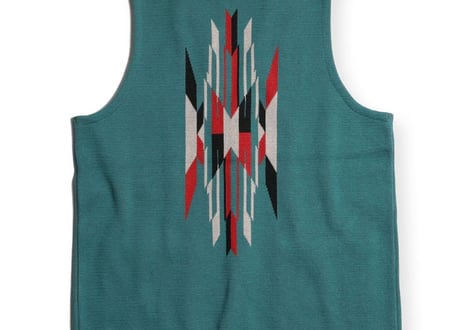【WESTRIDE/ウエストライド】　26SS NGT NATIVE VEST　TURQUOISE