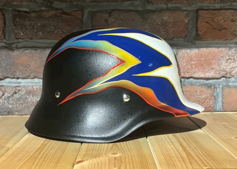 【THE FRONT/ザ フロント】　"CRAZY CUSTOM " HELMET MTX　BLACK