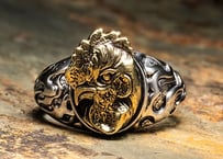 【PARASITE/パラサイト】　PST THICK RING BIRD -BRASS-