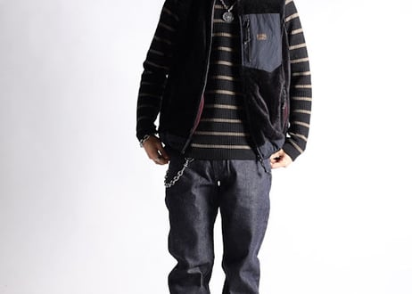 【WEST RIDE/ウエストライド】JACKSPEAK VEST FLEECE