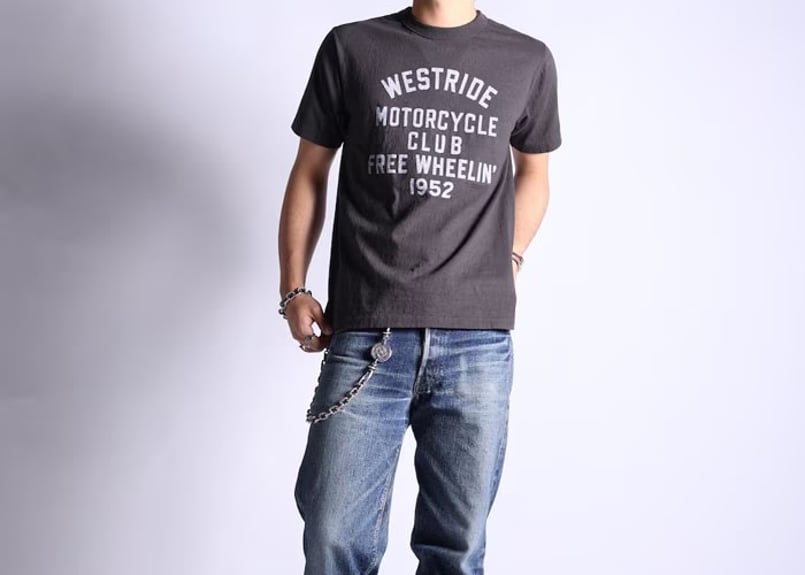 WEST RIDE ヴィンテージＴシャツ WEST RIDE/ウエストライド】 V.PT.TEE.26-01 VINTAGEBLACK
