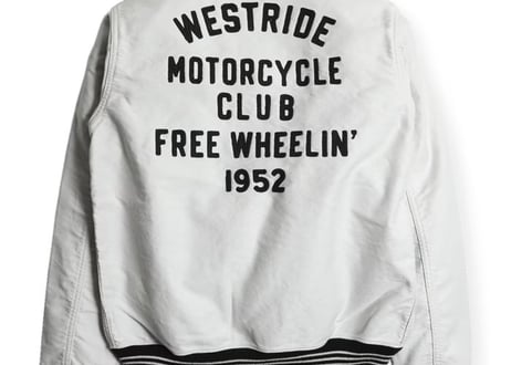 【WESTRIDE/ウエストライド】　FREE WHEELIN’ JACKET　IVORY