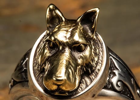 【PARASITE/パラサイト】　PST THICK RING DOG -BRASS-