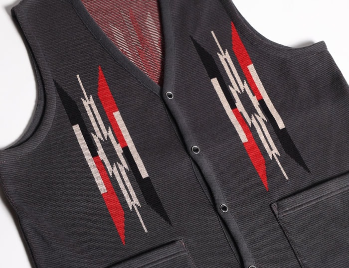 WESTRIDE/ウエストライド】 26SS NGT NATIVE VEST CHARCOA