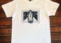 【THE FRONT/ザ フロント】　ORIGINAL "Jail&Rose"T-Shirts　WHITE/モノクロ