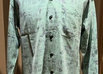 【MONSTOR TIMES/モンストアタイムズ】　MONSTOR INSTRUCTIONS Shirt　GREEN