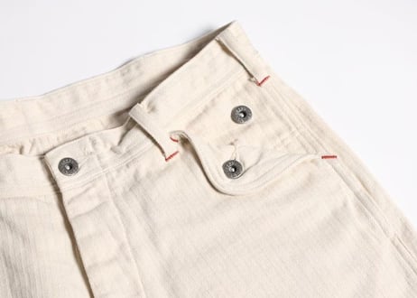 【WESTRIDE/ウエストライド】　 W&R W FLAP PANTS　CREAM