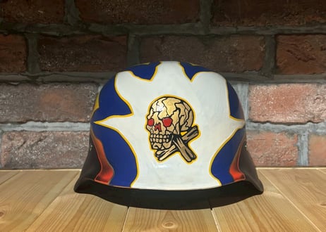 【THE FRONT/ザ フロント】　"CRAZY CUSTOM " HELMET MTX　BLACK