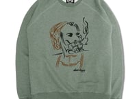 【DRESS HIPPY/ドレスヒッピー】　Mr. Smoke SWEAT　H.GREEN