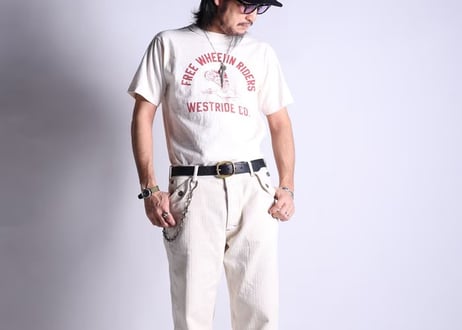 【WESTRIDE/ウエストライド】　 W&R W FLAP PANTS　CREAM
