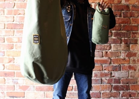 【ViSE CLOTHING/バイスクロージング】DUFFLE BAG-2 SXL(2個セット)　KHAKI