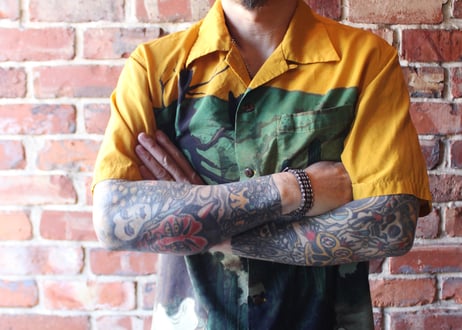 【ViSE CLOTHING/バイスクロージング】22 VULTURES S/S Shirt　YELLOW