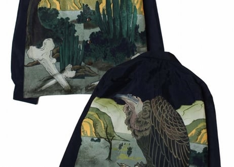 【ViSE CLOTHING/バイスクロージング】　22 VULTURES L/S Shirt　BLACK