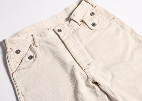 【WESTRIDE/ウエストライド】　 W&R W FLAP PANTS　CREAM