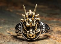 【PARASITE/パラサイト】　PST THIN RING DRAGON -BRASS-