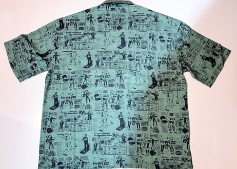 【MONSTOR TIMES/モンストアタイムズ】　MONSTOR INSTRUCTION Shirt SS　GREEN
