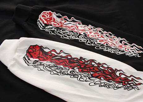 【PARASITE/パラサイト】SHARK MOUTH「電光石火」 POCKET LONG T-SHIRT