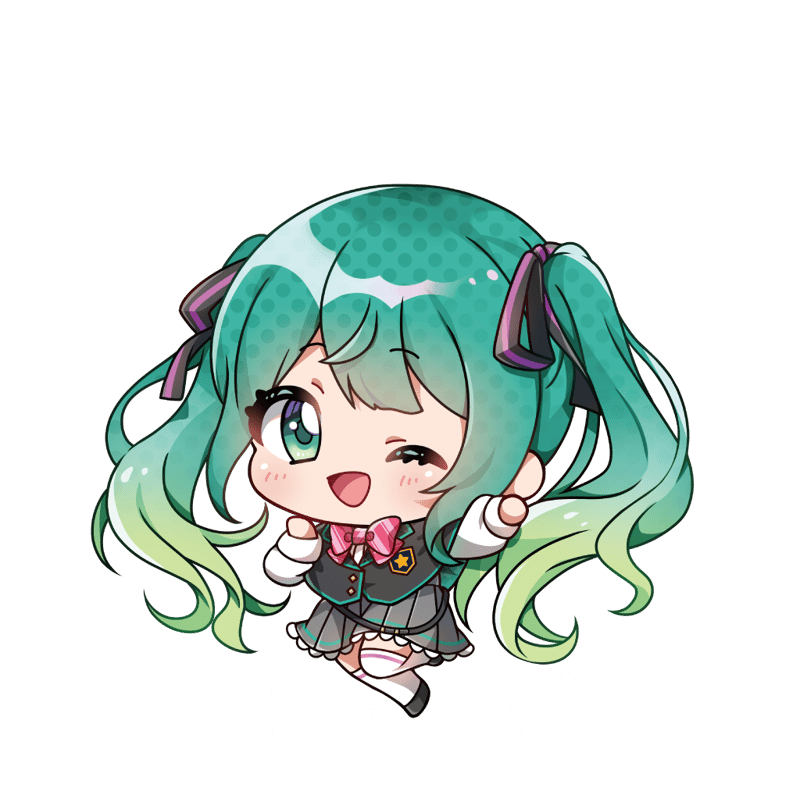 アクリルキーホルダー（ちび初音ミクver.） | 夜空プログラム