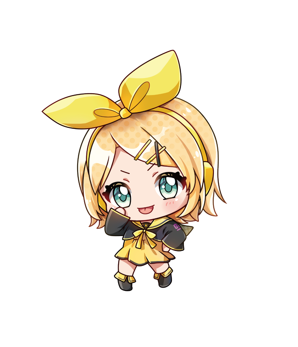 鏡音リン アクリルキーホルダー へちま アクリルキーホルダー（ちび鏡音リンver.） | 夜空プログラム2025