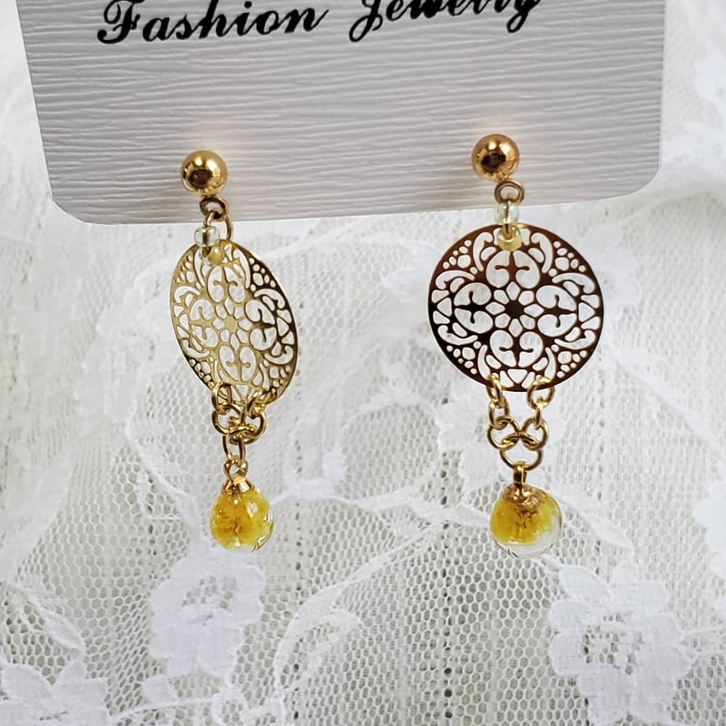 みもざと透かしのピアス | atelier mimosa