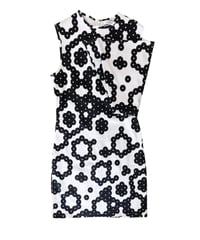 J.W. ANDERSON Black & White Geometric Print Sleeveless Dress