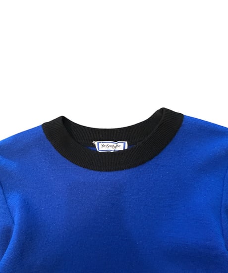Yves Saint Laurent Minimal Two-Tone Knit