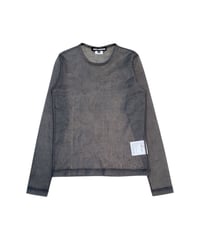 COMME des GARÇONS JUNYA WATANABE Distressed Sheer Mesh Long Sleeve Top