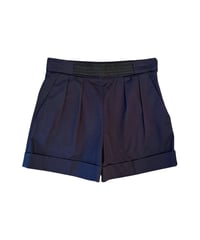BALENCIAGA PARIS High Waist Pleated Tailored Shorts